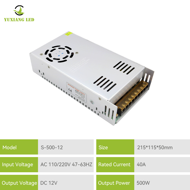 12v 500w Pure Copper Transformer Switching Power Supply