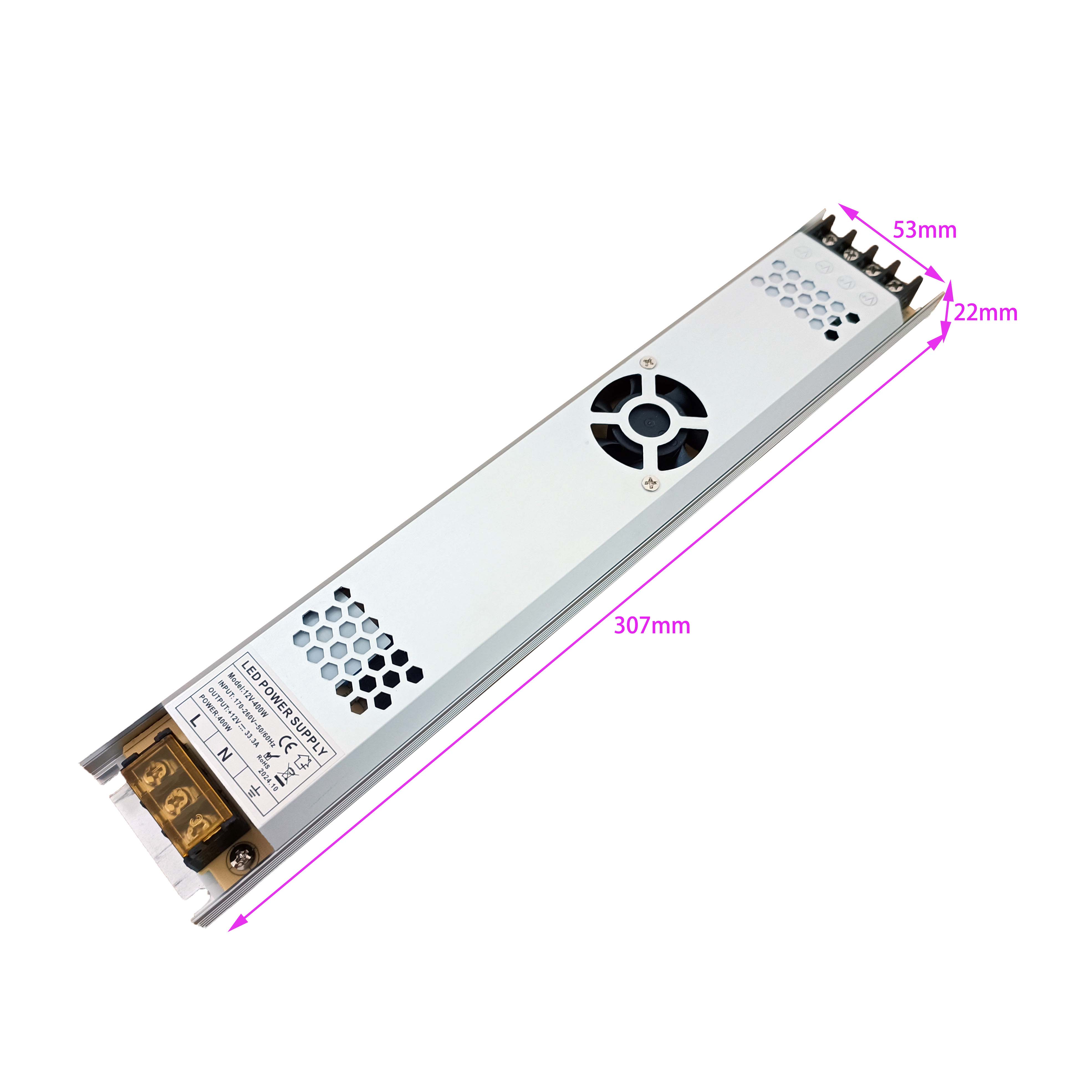 DC 12v 400w Ultra Thin Led light box Power Supply