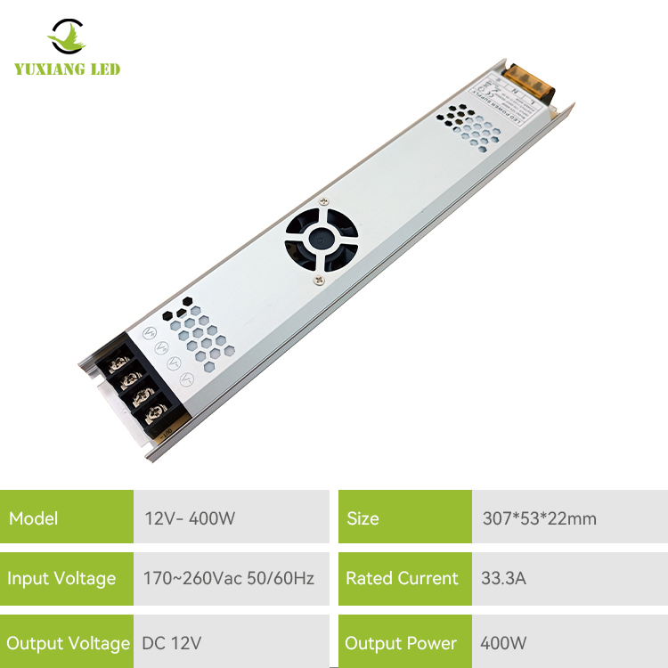 DC 12v 400w Ultra Manipis na Led Power Supply