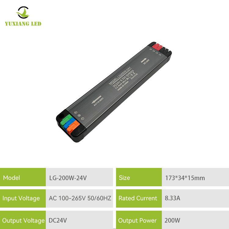 DC 24V200W Super manipis na LED Power Supply