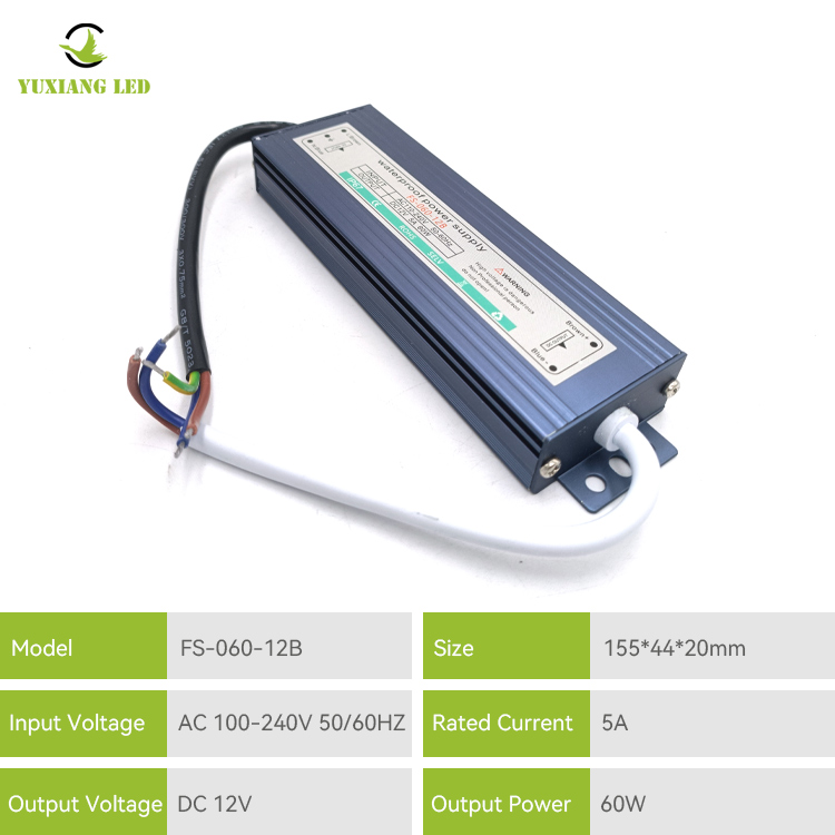 IP67 12v 60w B Series na Waterproof Led Power Supply